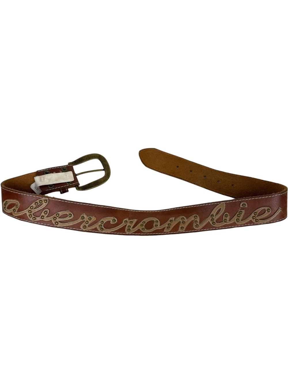 Abercrombie & Fitch Y2K Vintage Leather Bird Logo Belt